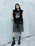 Mesh Overlay Graphic Tank